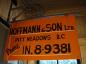 Hoffmann & Son Machine Shop Sign - Buildings Through Time Exhibit