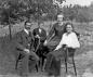 The Hoffmann family - Laddie, Emilie, Frieda, and Hans.