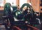 Fairbanks Morse engine on display inside the Hoffmann and Son shop.