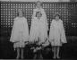 Queen Lucille Gourlay. Attendants Anne Ostergard and Mary Bell. Record bearer Jean Baird.