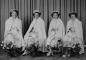 Queen Barbara Cousins. Attendants Maureen Lunn and Jean Wise. Record bearer Lois McFarlane.