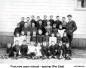 First one room school.  Teacher: William Stott (back row, right).