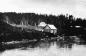 A 1913 photo of the Huble home and warehouse at the Giscome Portage . 