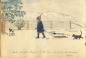 "Ruth delights playing in the snow, the joy of all Canadian children."