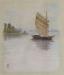 Watercolour by Irvine Adams, "The Chinese Junk"