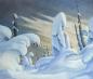 Adams' pastel, "Ghosts of the Timberline"