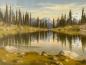 Adams' pastel, "Eva Lake at Mt. Revelstoke