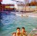 Outdoor Swimming Pool at Skoglund's Lakelse Hotsprings Resort.