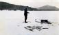 Bruce Johnstone Ice Fishing at the South End of Lakelse Lake.