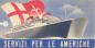 Unused Andrea Doria ticket reading "Servizi Per le Americhe"
