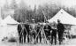 Railway construction: Engineer Cole and crew near Tete Jaune Cache