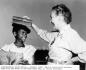 Kate and a young child from south africa in 1953.