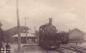 'C.P.R. Station, Arnprior, Ont.'  With Locomotive. 