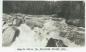 Wabigoon River rapids below railway bridge.