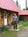 Local artist Burton Penner outside his studio.