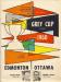 Program for the 1960 Grey Cup.