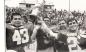 Players celebrating with the Shaugnessy Cup after their 1987 victory.