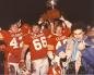 Calgary celebrating with the Vanier Cup.