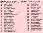 Roster from the 1975 Canadian College Bowl.