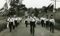 The entertainment, in the form of a marching band, approached the school