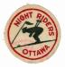 Crest worn by members of the Night Riders - an inter-club organization of the Ottawa Ski Club