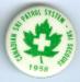 This button was sold for fundraising in 1958 for the CSPS.  The price of the button was $0.50.
