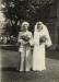 Dorothy (Ridyard) Laing with her sister Ruth who was her maid of honour, on her wedding day.
