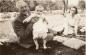 Three generations: Betty Hinton having a picnic with her mother May and grandfather Fred Holmes.