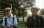 Bill Walton, retired farmer on left with Barry Wickware at Scarborough Historical Museum