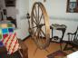 A closer look at the Lewis spinning wheel