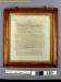 James Anderson's Letter of Appreciation; framed