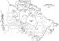 A map showing the districts of the HBC territory as they were defined in 1830