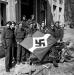 LSR(M) soldiers Freisoythe, Germany with captured flag.
