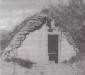 Sod roof on an early pioneer home