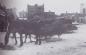 "Galician Sleigh" with horses at "Galician Hay Market" in Edmonton.