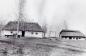 Thatched house built by John Cebuliak at Toporiwtzi, Saskatchewan.