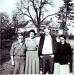 Corman family, standing in front of Augustus Jones house