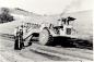 Clark Construction (Moose Jaw) stripping overburden at the Tiger Lily Clay Pit, August 1972 