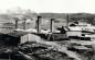 View from the Bunkhouse to Plant in operation, 1937  