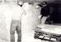 Palletizing brick inside a kiln 1974, left is Wilfred Harlos and right is Eric Nieswandt.