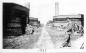 Kilns and an employee in 1927