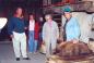 Alfred Funke former Hand Molder demonstrates for visitors on June 2001 Heritage Day 