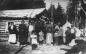 Group outside Hudson Bay Post, Red Lake