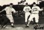 Ed McSweeny of the Halifax Shipyards tries to safely step on first base.