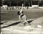 Bill Manning of the Halifax Shipyards makes a play at first base