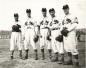 Members of the Dartmouth Arrows pose on the field of Little Brooklyn in Dartmouth