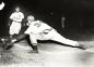 Joe Kretschmar of the Liverpol Larrupers reachers for the ball