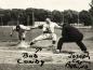 Buddy Condy of the Halifax Arrows gets safely back to first base