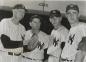Wilson Parsons (far right), from Sydney, NS, as a member of the New York Yankees.