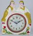 Dutch kids china-cased mantel/wall clock, Snider Clock Corporation (windup movement).